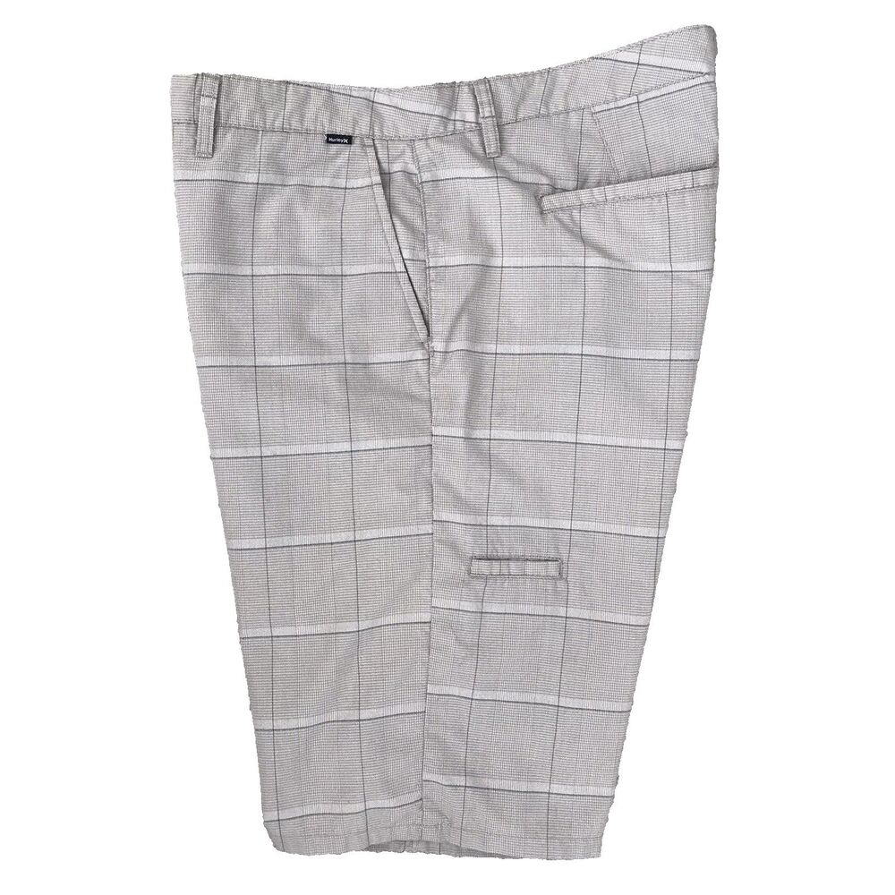 Hurley Golf Chino Plaid Shorts Men's Size 38 Khaki Checkered Flat Front Pockets - Picture 6 of 16